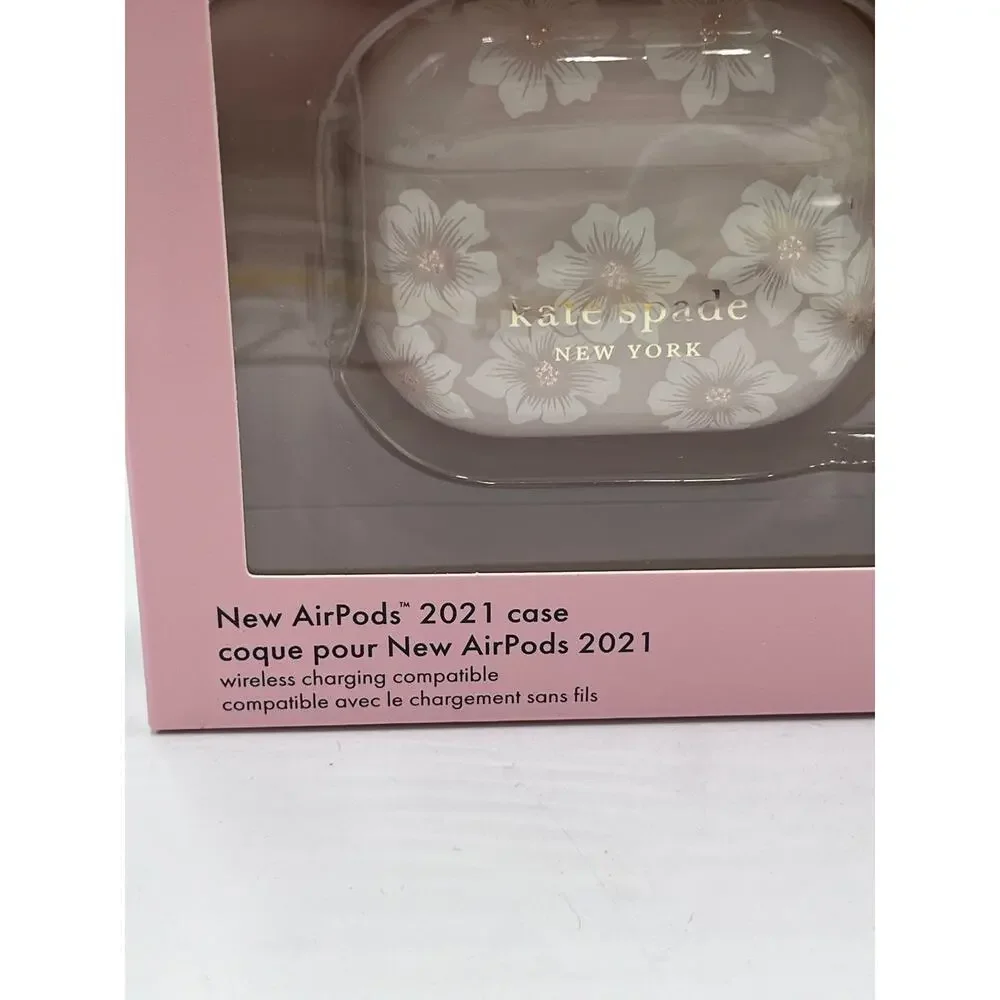 kate spade new york - Protective AirPods 2021 Case‎ Keychain Ring- Hollyhock new